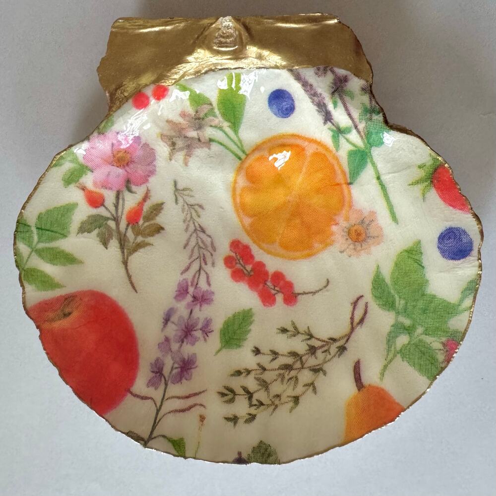 Handmade Fruit Botanical Garden Trinket Dish - Picture 2 of 6